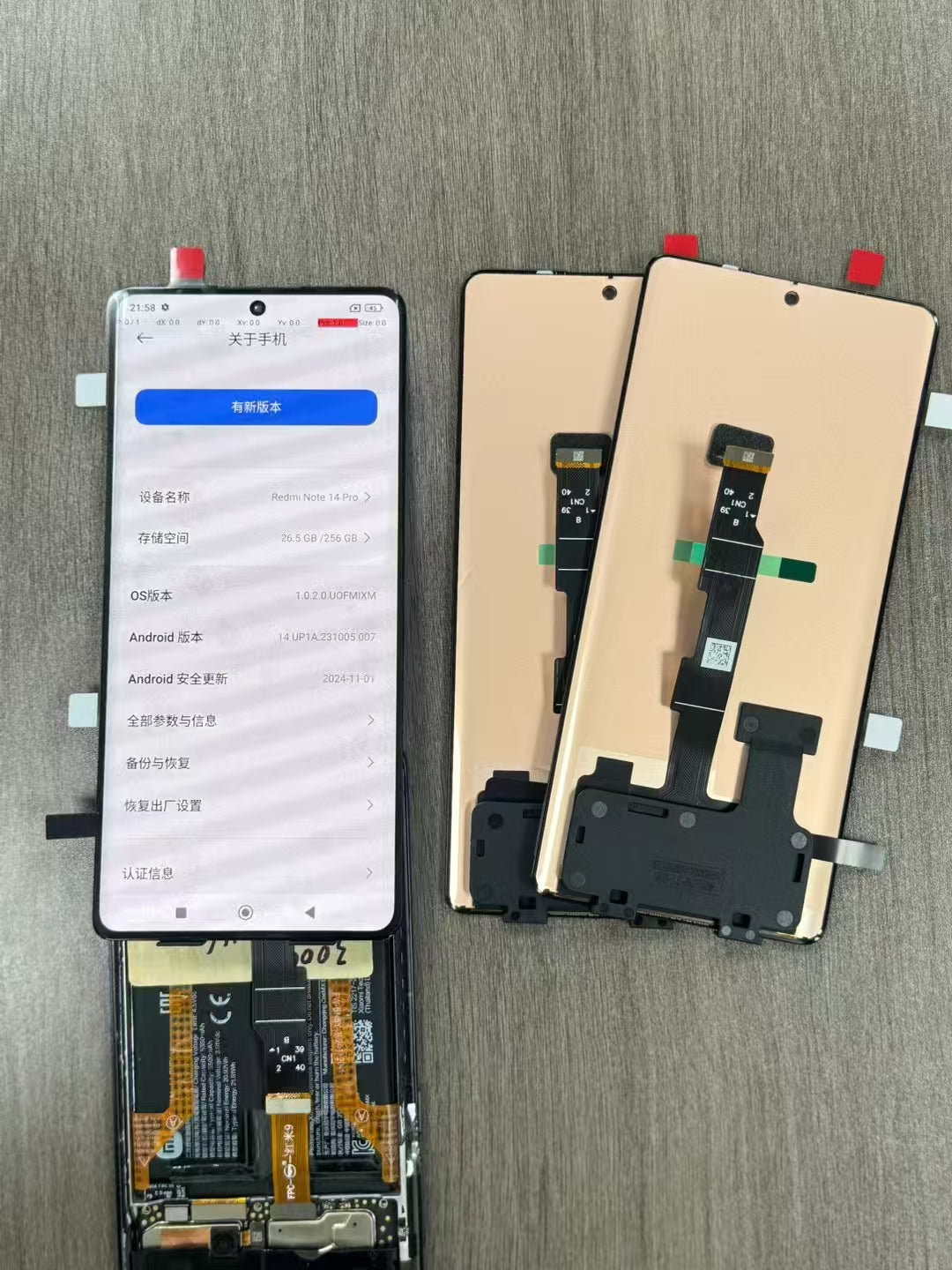 Original LCD Display+Touch Screen Digitizer For Xiaomi Redmi Note 14 pro 4G