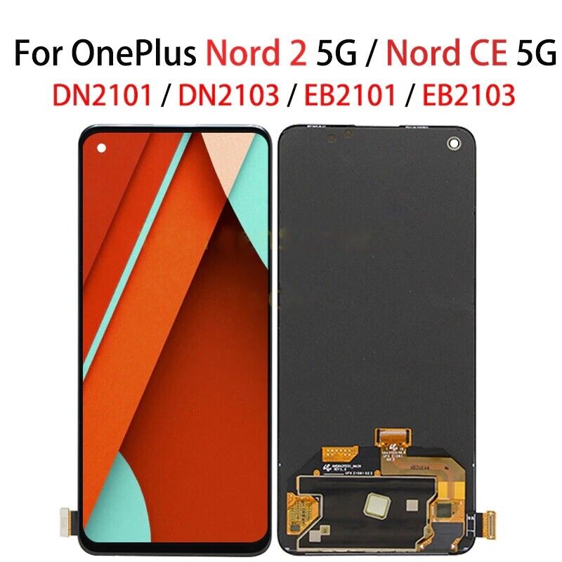 OLed LCD+Touch Screen For OnePlus Nord 2 2T 5G/ 1+Nord CE 5G EB2101 EB2103