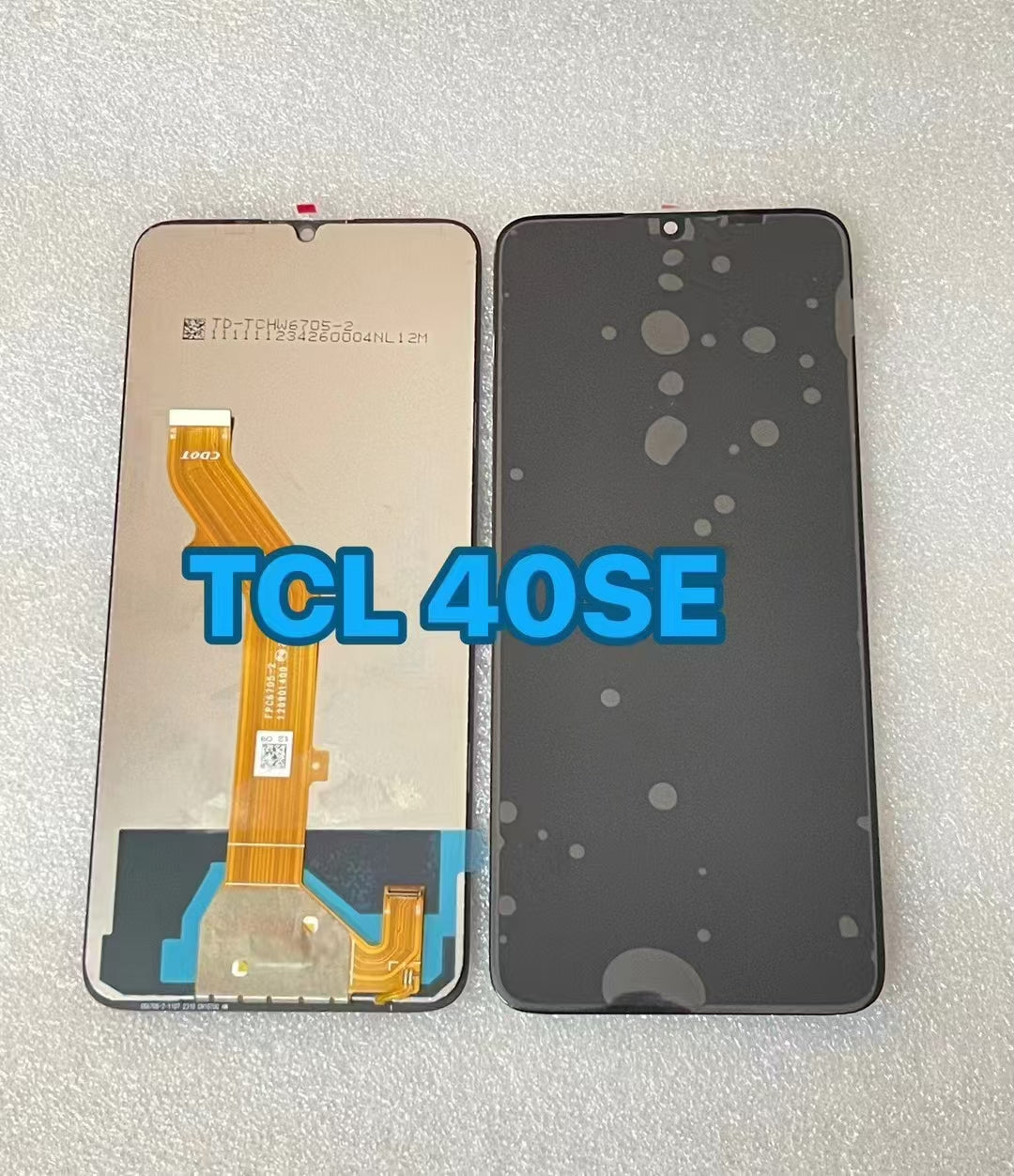 LCD Display With Touch Screen Digitizer Full Assembly Black For TCL 40 SE T610