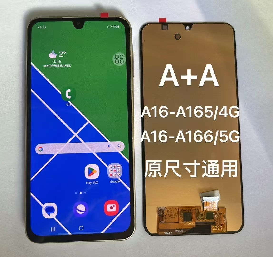 AMOLED For Samsung A16 4G SM-A165F LCD Display Touch Screen Digitizer Assembly For Samsung A16 5G A166 SM-A166B LCD