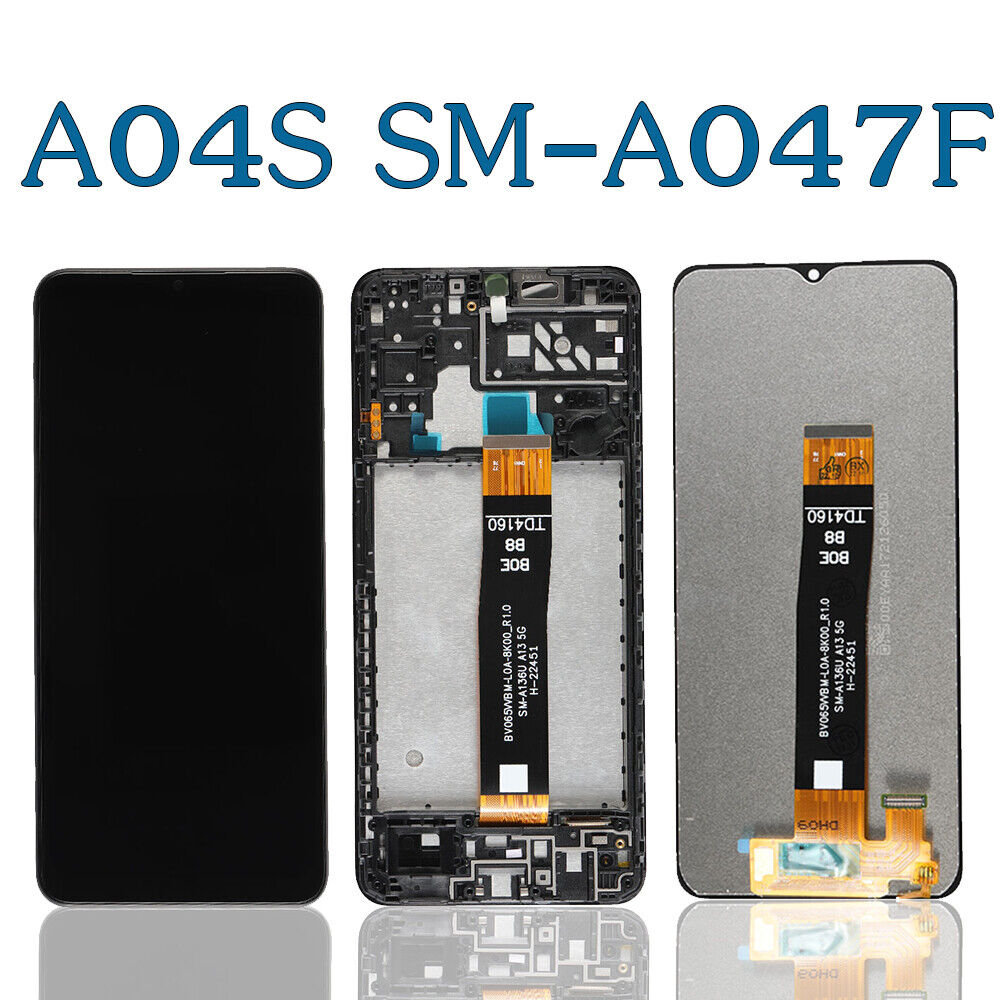 For Samsung A04s/SM-A047F LCD Replacement Touch Screen Digitizer Display Frame