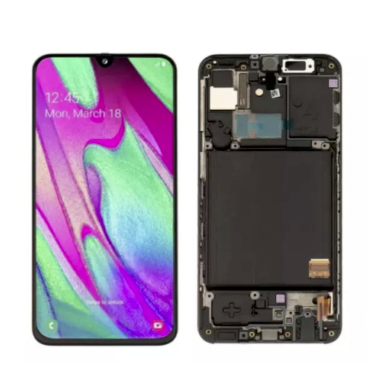 For Samsung Galaxy A40 SM-A405F AMOLED LCD Display Touch Screen Digitizer Frame