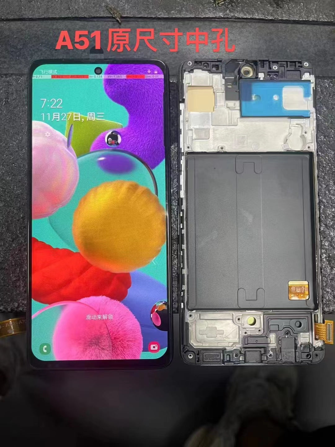oled For Samsung Galaxy A51 A515 4G 2019 LCD Screen Touch Display Replacement + Frame