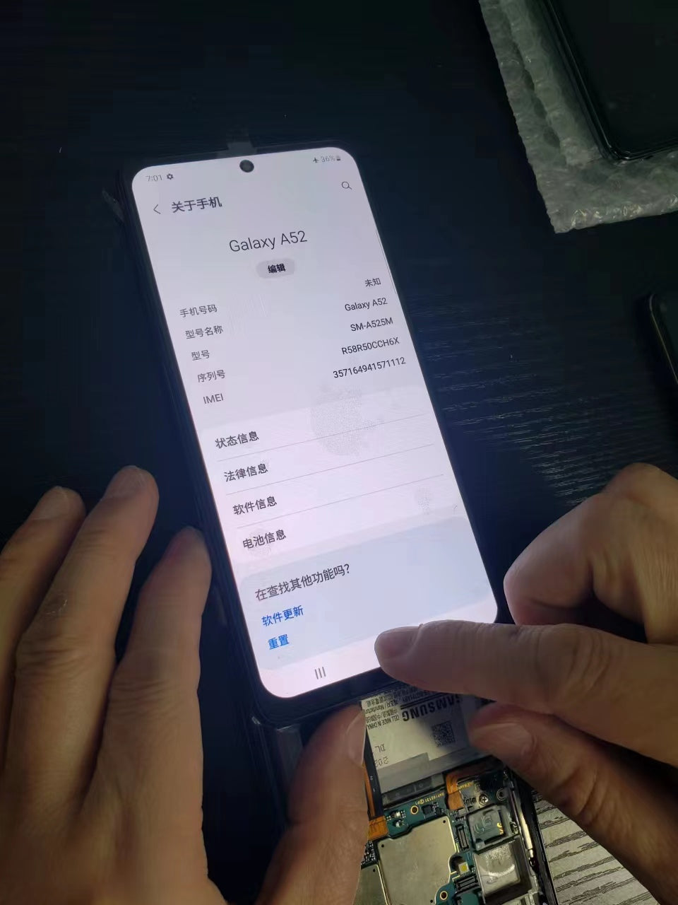 For Samsung Galaxy A52 5G SM-A526B AMOLED LCD Display Screen Replacement+Frame