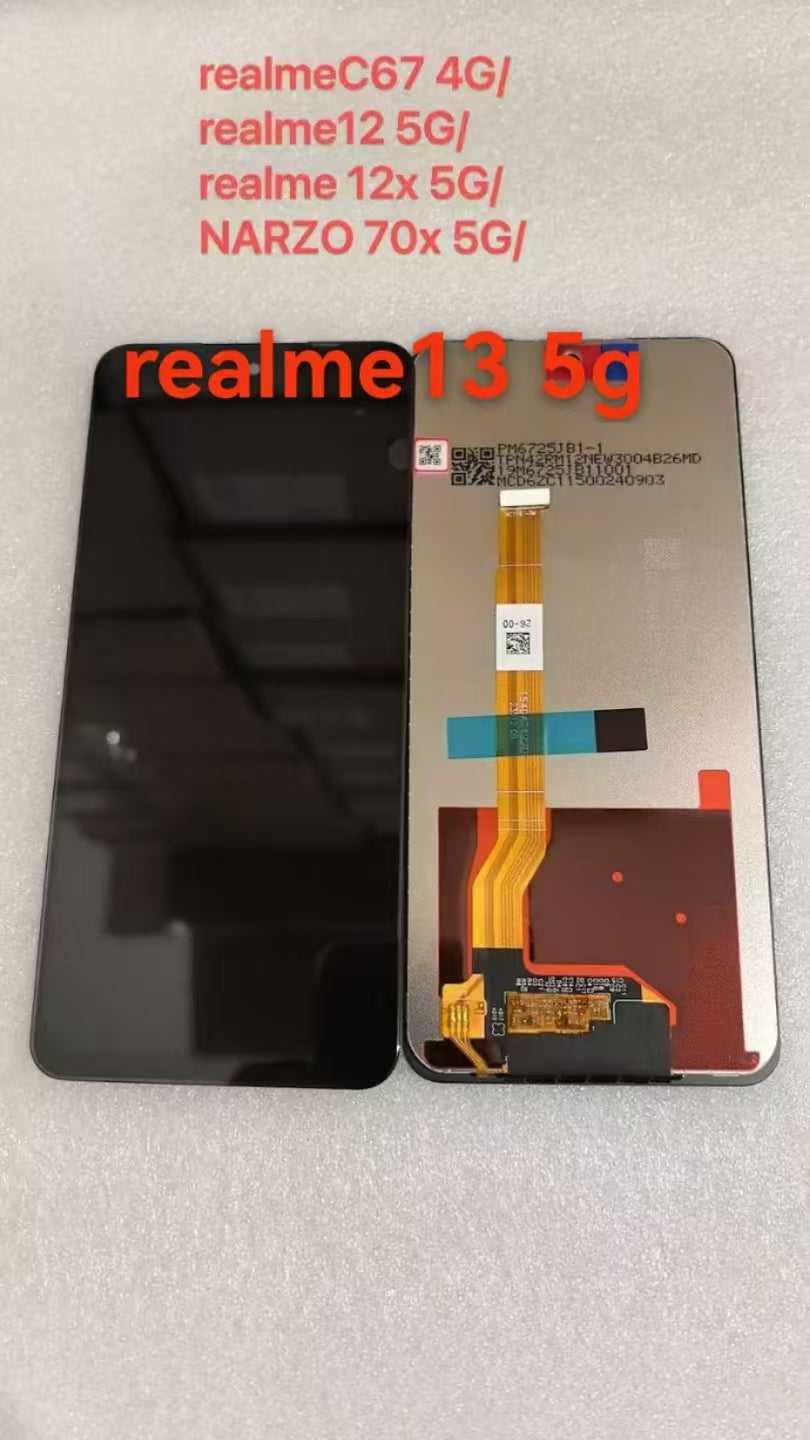 For Realme C67 4G LCD Display Touch Screen Digitizer Assembly