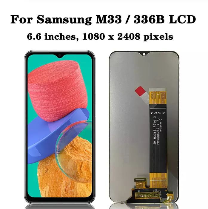 For Samsung Galaxy M33 SM-M336B LCD Display Complete Unit Replacement Black