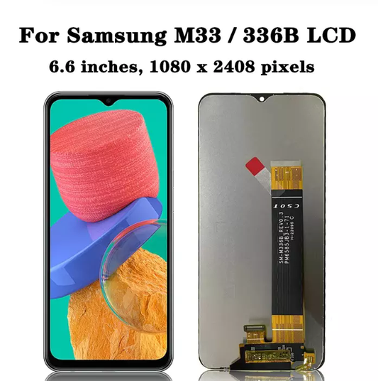For Samsung Galaxy M33 SM-M336B LCD Display Complete Unit Replacement Black
