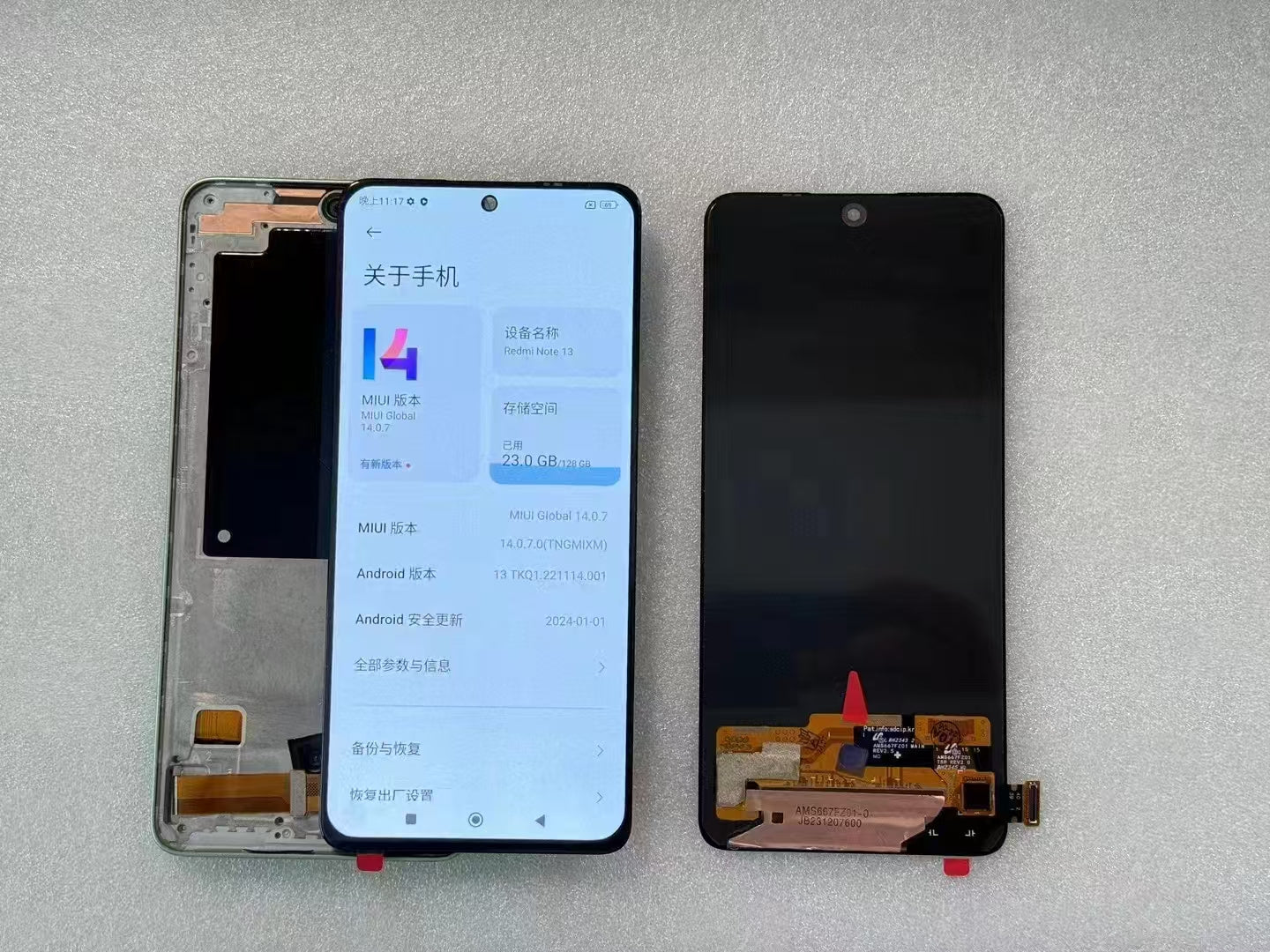 New oled LCD Screen For Xiaomi Redmi Note 13 4G free shipping