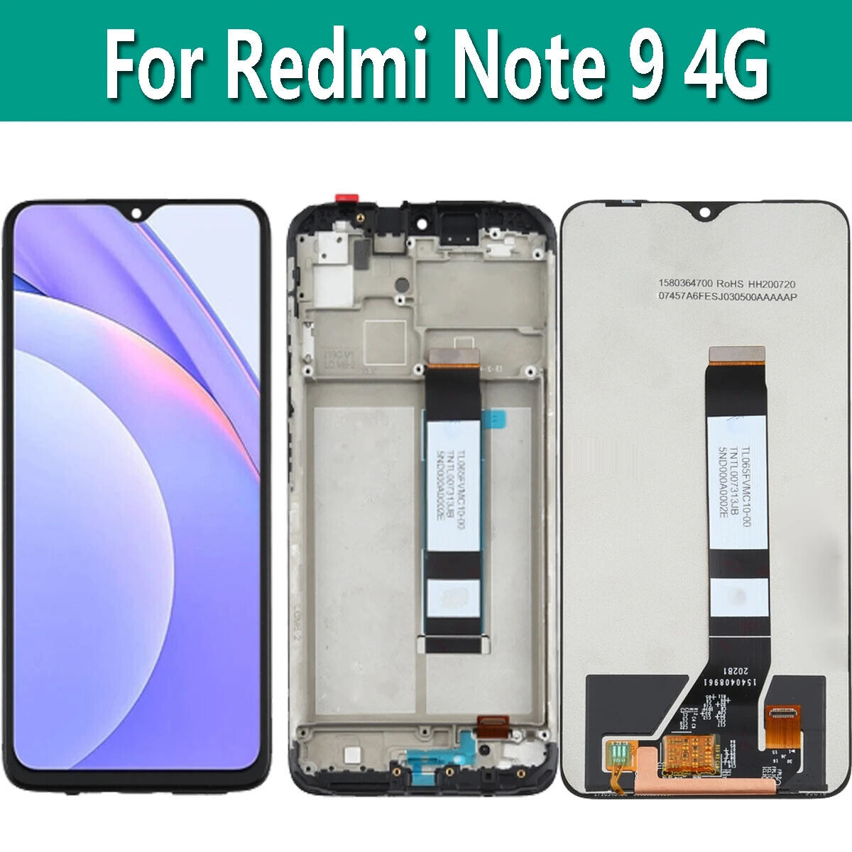 LCD Screen for Xiaomi Redmi Note 9 4G/Redmi 9 Power/Redmi 9T+Digitizer Assembly