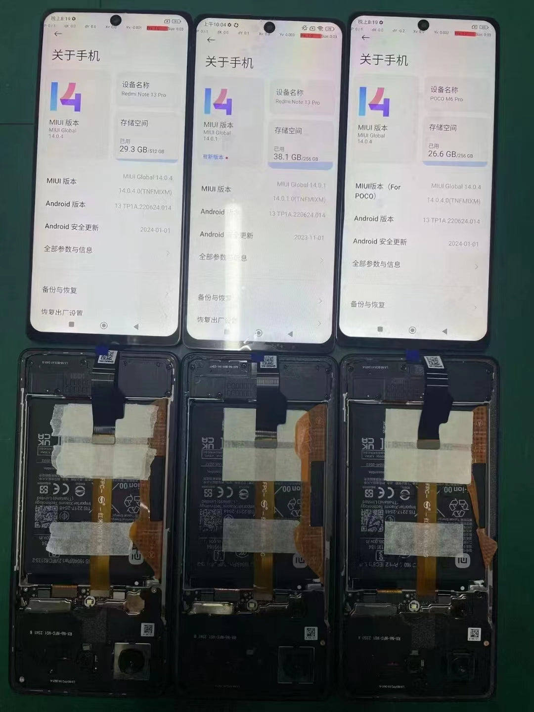 New Original For Xiaomi Redmi Note 13 Pro 4G AMOLED Material LCD Screen Digitizer Poco M6 pro lcd screen