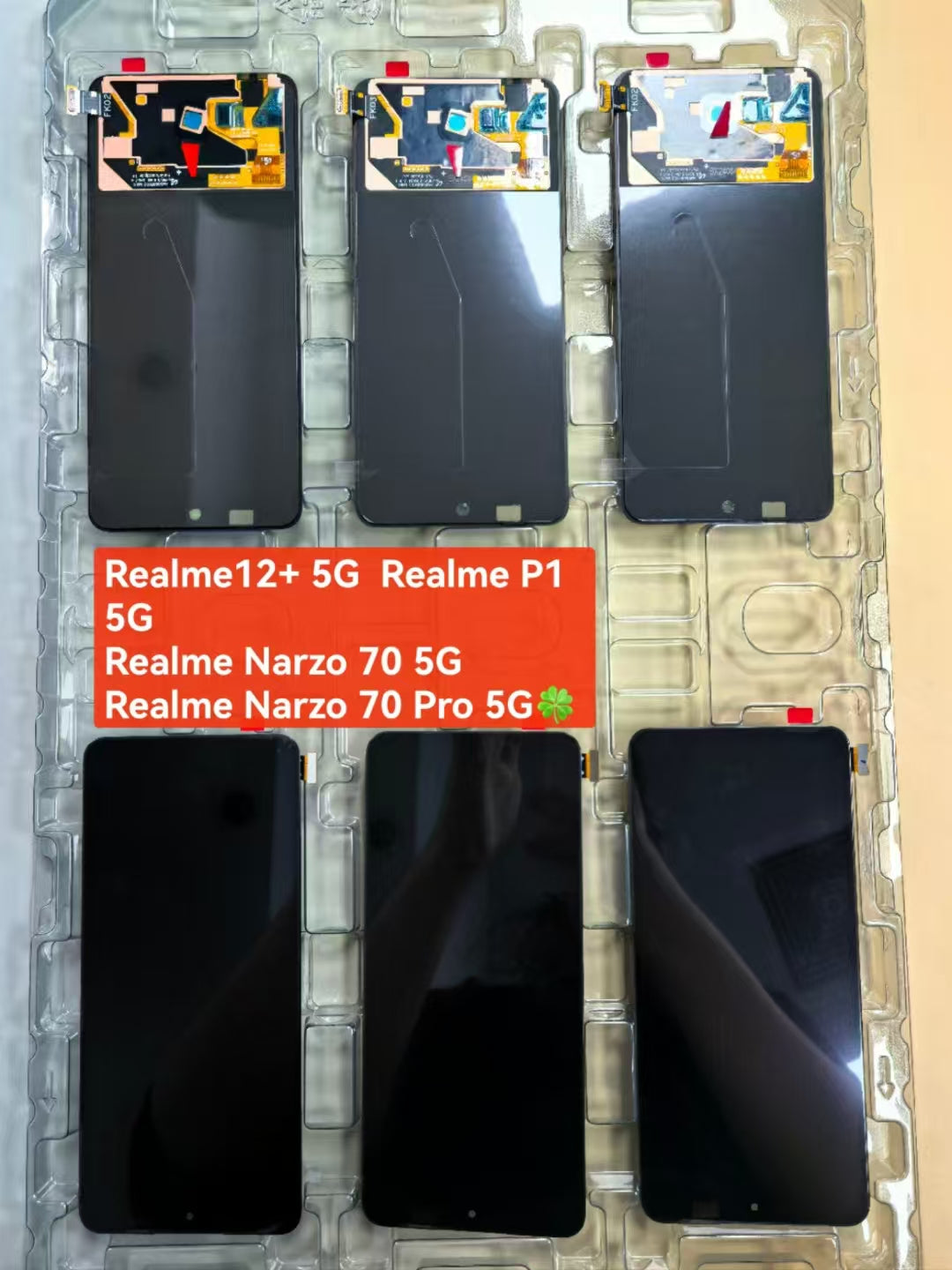 oled For Realme 12+ RMX3867 LCD Display Touch Screen Digitizer Assembly Replacement