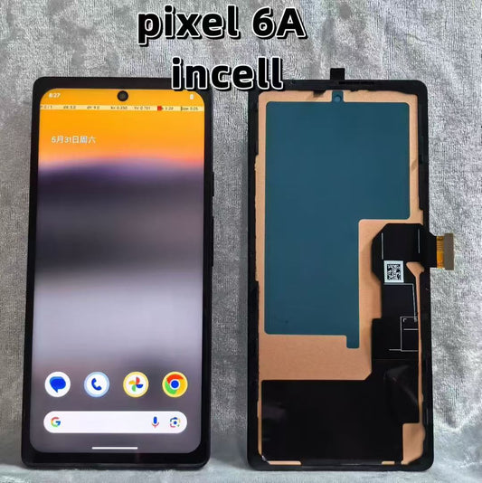 For Google Pixel 6A incell TFT LCD Screen Touch Display Digitizer Assembly+Frame