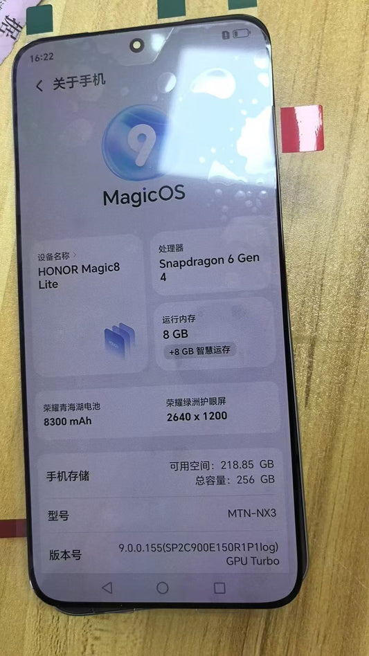 AMOLED LCD Display Touch Digitizer Assembly For Honor Magic8 Lite Replacement